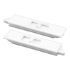 Prime-Line Tilt Latch Pair, White Plastic Construction, Spring-Loaded, Snap-In 1 Pair F 2734